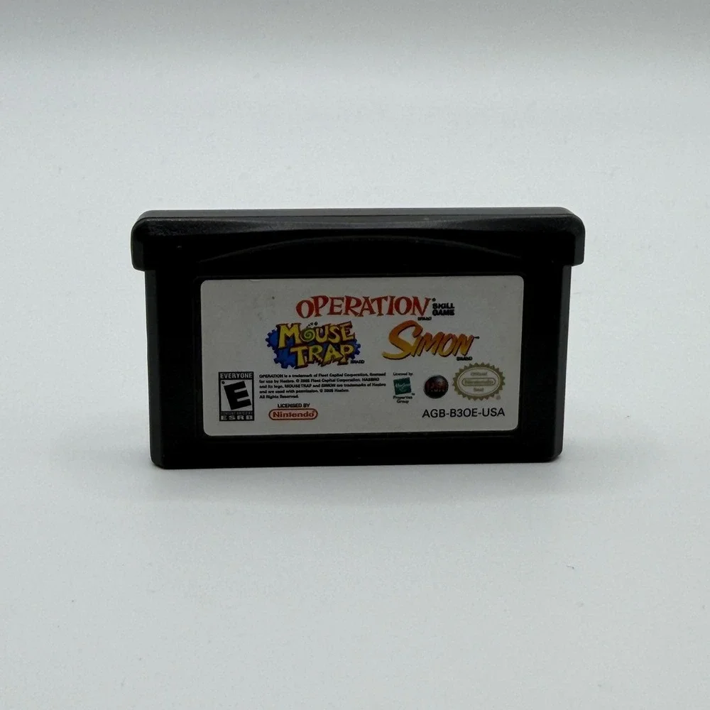Mouse Trap Operation Simon Nintendo Game Boy Advance GBA Game E Majesco NTSC-U/C